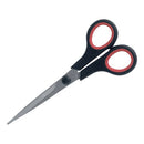SCISSORS 155MM RUBBER/SSTEEL BLK/RED-1195446