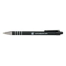 RETR BALL PEN SOFT GRIP MED BLK PK12-1225011