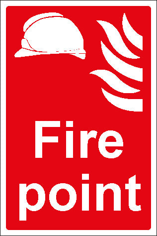 Fire Point Sign 200x300 Correx
