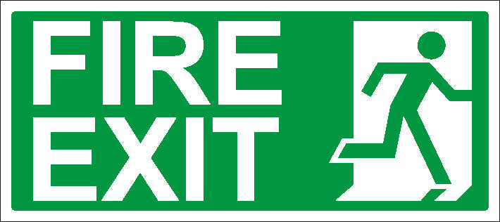 Fire Exit Sign 450x200 Correx