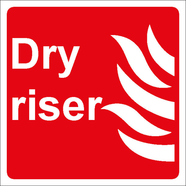 Dry Riser Sign 100x100 Correx