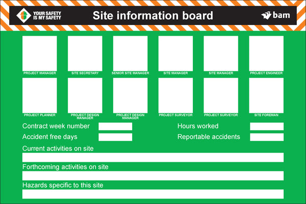 Site Information Board - 1830 x 1220mm