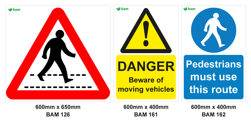 Crossing Point Rally Sign Crossing Point Signage Set – BAM Site Direct