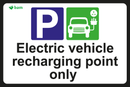 Electric Vehicle Recharging Point Only - EV