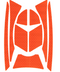 JSP CR2 Prismatix™ Reflective Decal Kit for EVO®2/3 Orange - Pack of 2