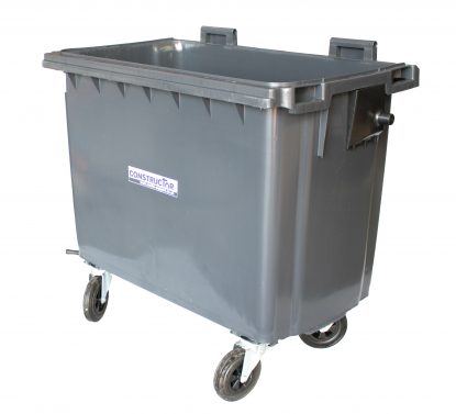 Wheel Waste Bin w/o Lid Dark Grey 660ltr