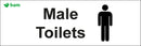 Door signs - Male Toilets