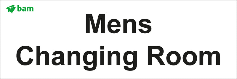 Door signs - Mens Changing Room