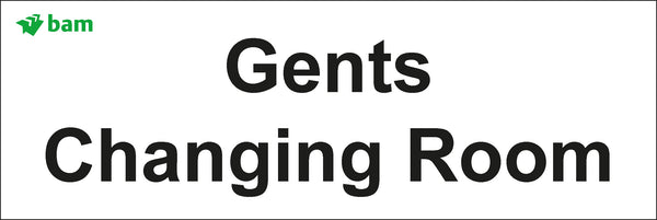 Door signs - Gents Changing Room