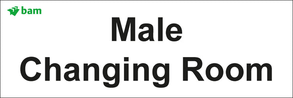 Door signs - Male Changing Room