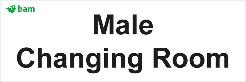 Door signs - Male Changing Room
