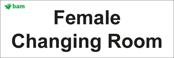 Door signs - Female Changing Room