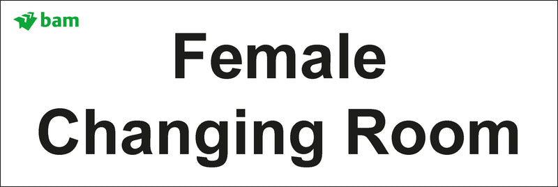 Door signs - Female Changing Room