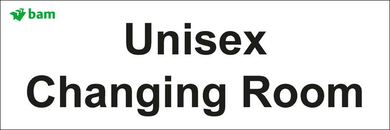 Door signs - Unisex Changing Room