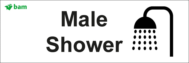Door signs - Male Shower