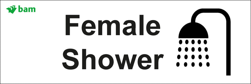 Door signs - Female Shower