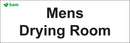 Door signs - Mens Drying Room