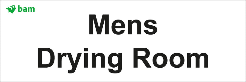 Door signs - Mens Drying Room
