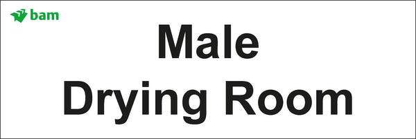 Door signs - Male Drying Room