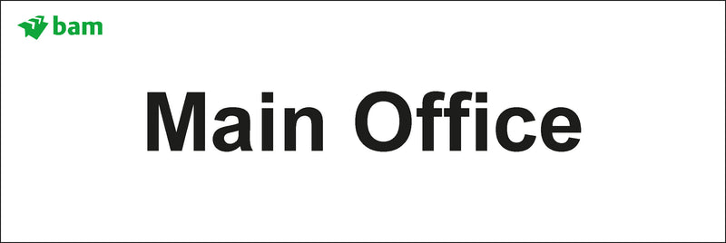 Door signs - Main Office
