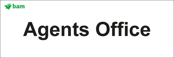 Door signs - Agents Office