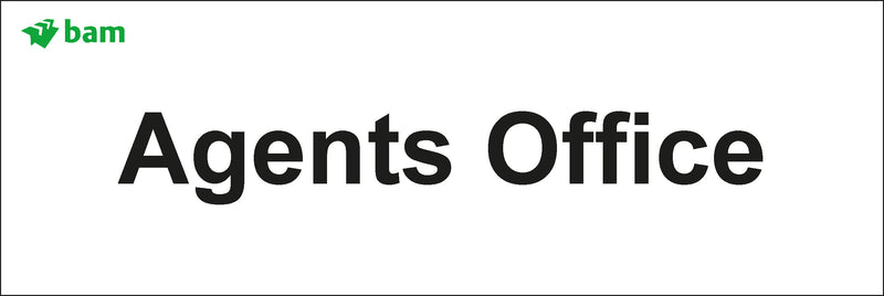 Door signs - Agents Office
