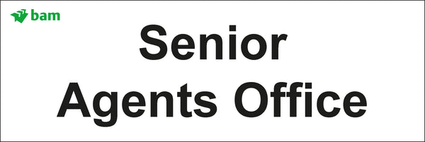 Door signs - Senior Agents Office