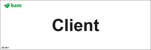 Door signs - Client