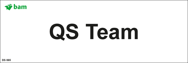 Door signs - QS Team