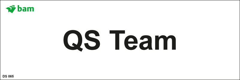 Door signs - QS Team