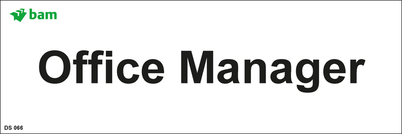 Door signs - Office Manager