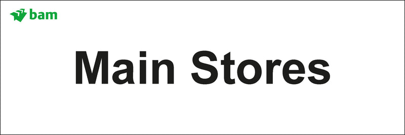 Door signs - Main Stores