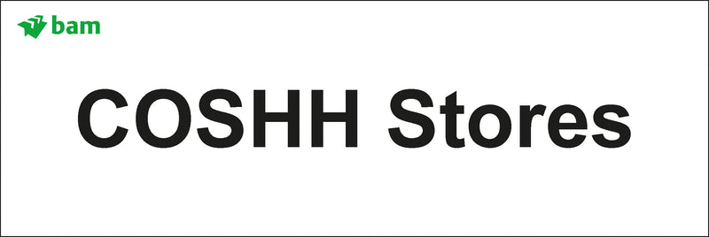 Door signs - COSHH Stores
