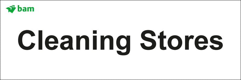 Door signs - Cleaning Stores