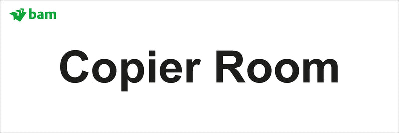 Door signs - Copier Room