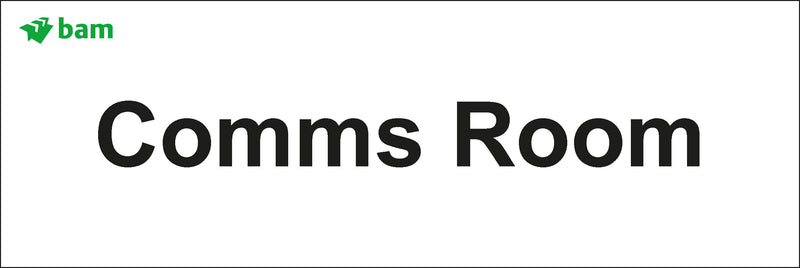 Door signs - Comms Room