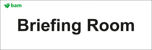 Door signs - Briefing Room