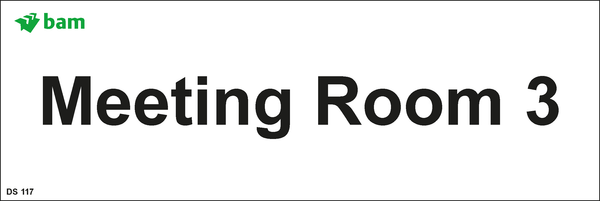 Door signs - Meeting Room 3