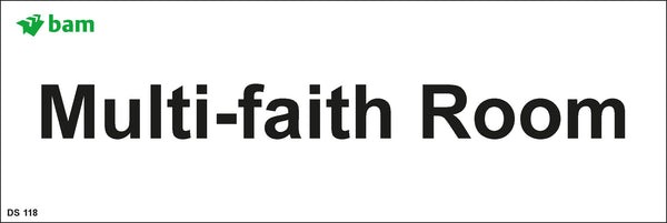Door signs - Multi-faith Room