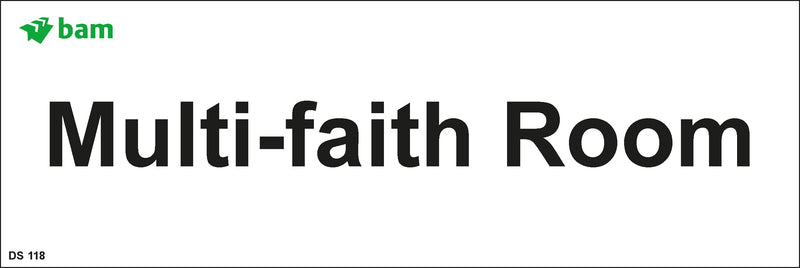Door signs - Multi-faith Room