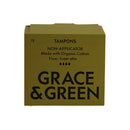 Grace & Green Organic Cotton Non Applicator Tampons Super+ Pack of 15