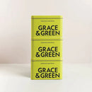 Grace & Green Durable Display Tin Pack of 3