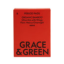 Grace & Green Organic Cotton Bamboo Heavy Period Pads Pack of 8