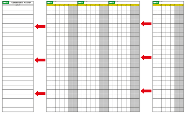 Collaborative Planning Boards 560mm x 2000mm