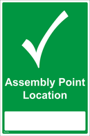 Assembly Point Location - Tick - 400x600mm
