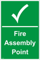 Fire Assembly Point - Tick - 400x600mm