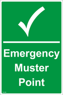Emergency Muster Point - Tick - 400x600mm