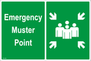 Emergency Muster Point - 600x400mm