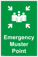 Emergency Muster Point - 400x600mm