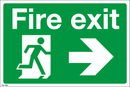 Fire Exit - Right Arrow - 300x200mm